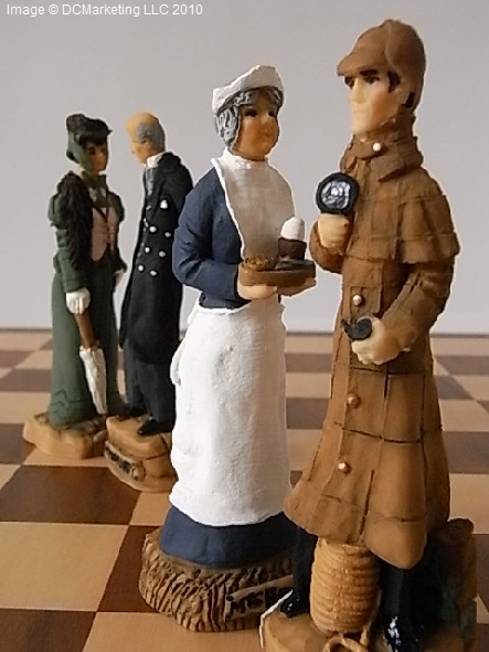 Sherlock Holmes Chess Set - Fully Hand Painted