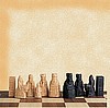 Isle of Lewis Plain Theme Chess Set - 'Mini Version' Excluding Chess Board